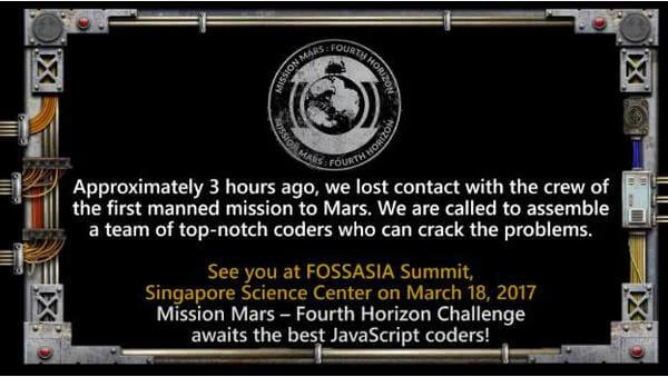 details of the Mission Mars challenge with text overlay,