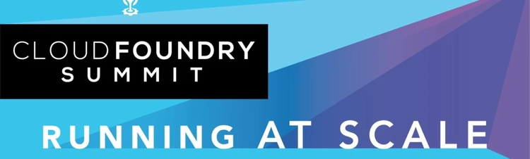 Cloud Foundry Summit “Running at Scale” conference banner