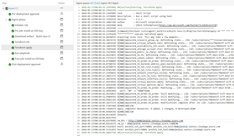 Screenshot 8 - Infrastructure Provisioning