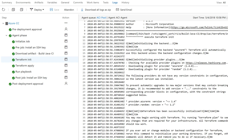 Screenshot 6 - Infrastructure Provisioning
