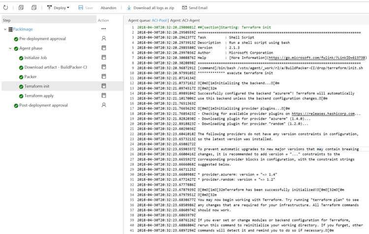Screenshot 10 - Deployment Flow