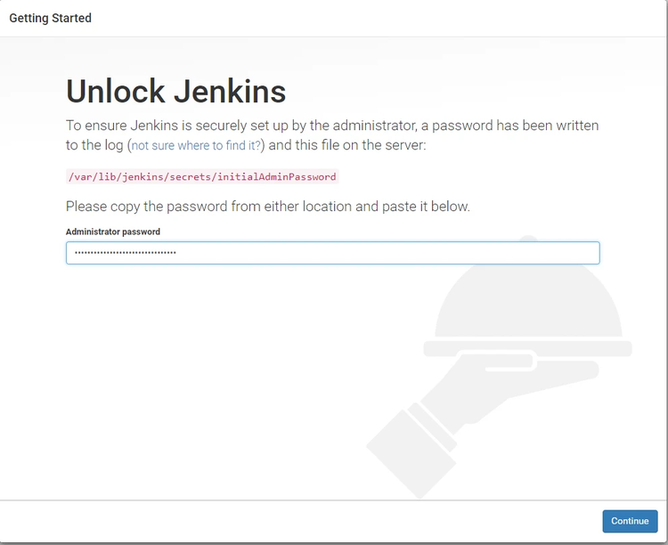 Screenshot 6 - Unlock Jenkins
