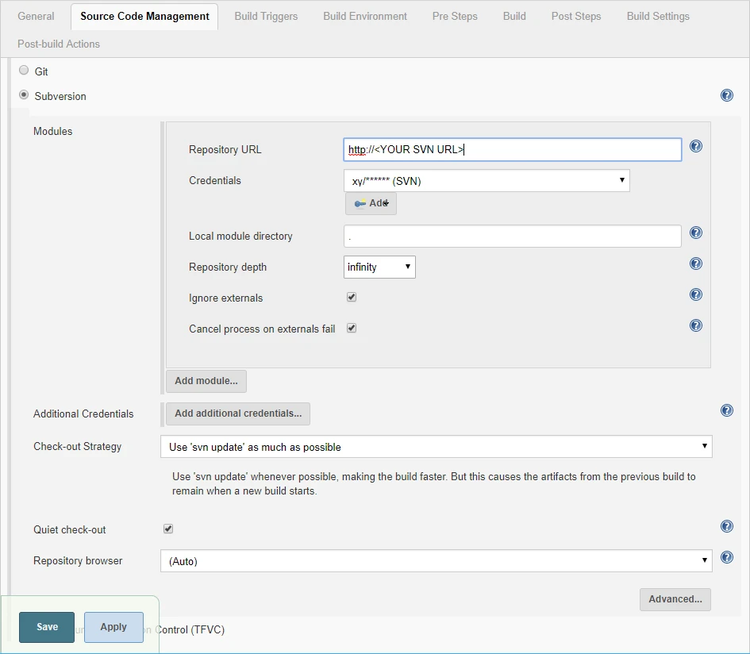 Screenshot 10 - Create build job