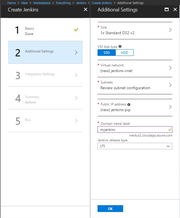 Screenshot 2 - Jenkins server config