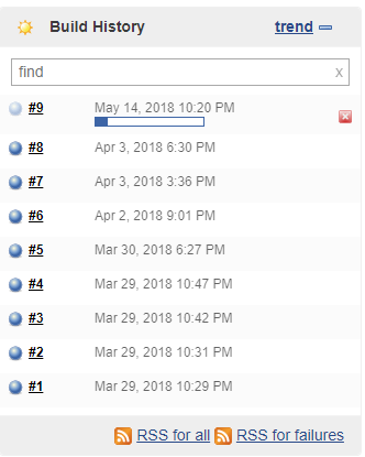 Screenshot 13 - Build History