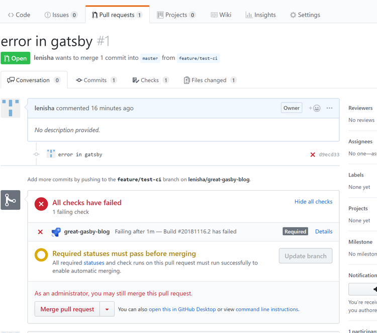Continuous Deployment Setup - screenshot 7