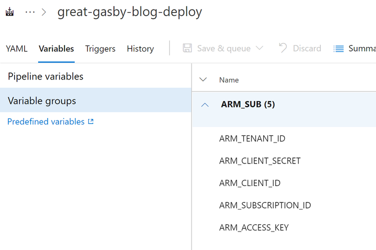 Continuous Deployment Setup - screenshot 4