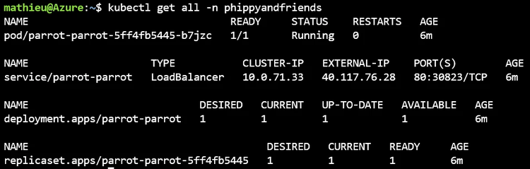 Screenshot of Azure Cloud Shell