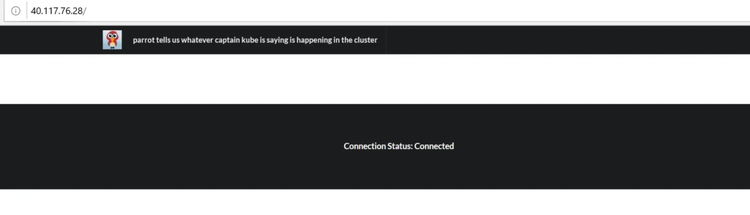Browser connection status