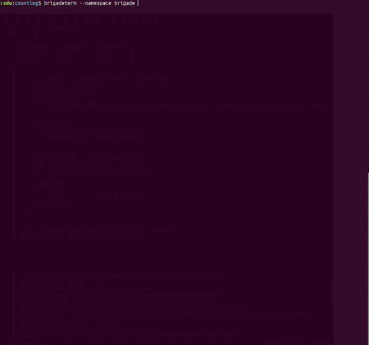 GIF of parallel jobs running