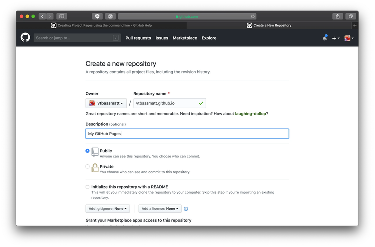 Our GitHub Pages repo image