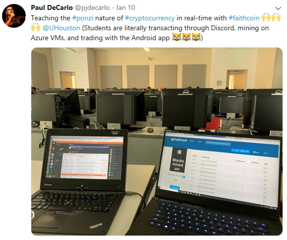 Applied learning in action - tweet image