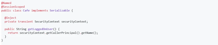 Open Liberty code snippet