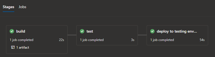 azure pipelines screenshot