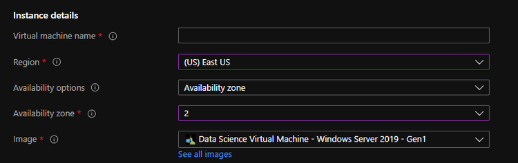 Instance details