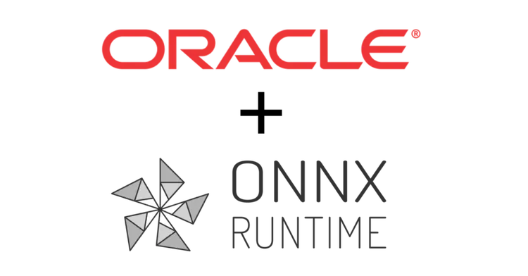 Logos for Oracle and ONNX Runtime.