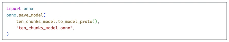 saving the ONNX model