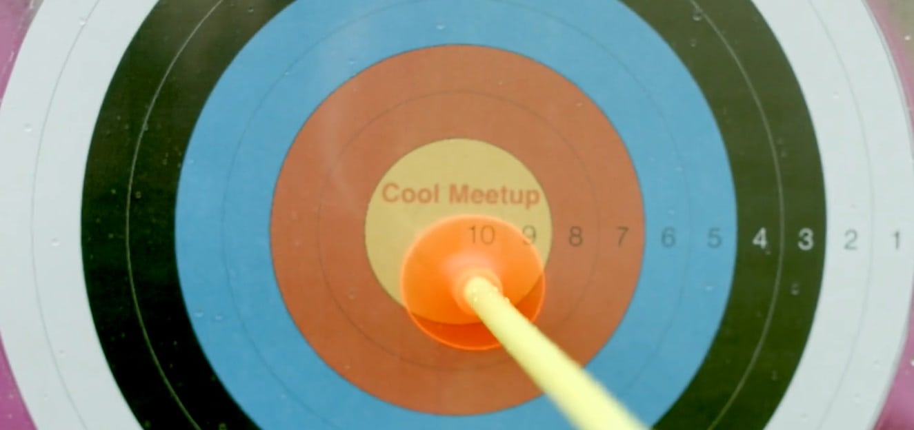 cool meetup image of a bullseye
