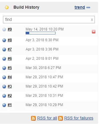 Screenshot 12 - Build History