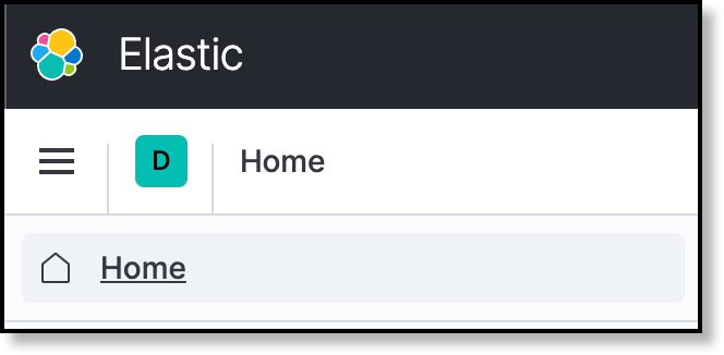 Snapshot of Elastic home