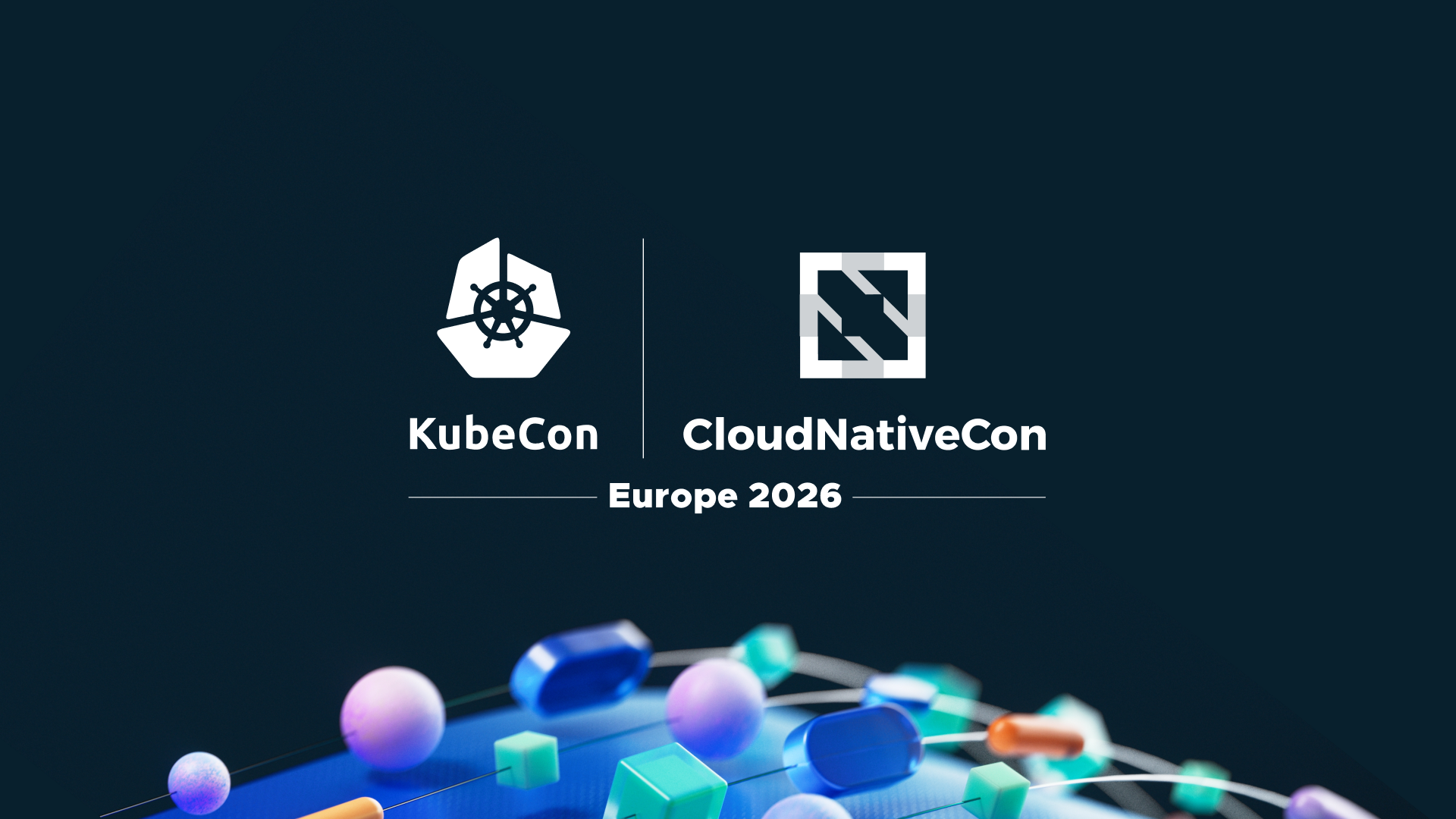 KubeCon and CloudNativeCon logo lockup.